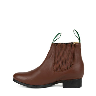 Botín La Barca 604 Suela de Hule Piel Caoba Joven