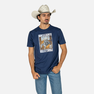 Playera Kimes Ranch Top Bill Denim Caballero