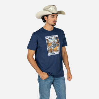 Playera Kimes Ranch Top Bill Denim Caballero