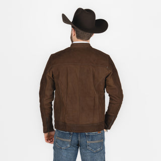 Chamarra Piel Chocolate Caballero