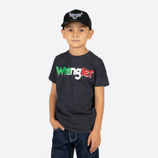 Playera Wrangler Logo Mexican Niño