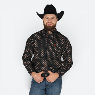 Camisa Ariat Thornin LS Shrt Black Caballero