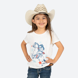 Blusa Rock & Roll Denim Caballo Niña