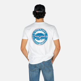 Playera Kimes Ranch Wood Stamp White Caballero