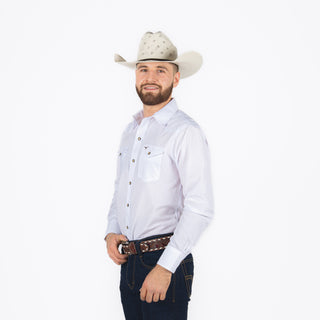 Camisa Rodeo Blanco Caballero