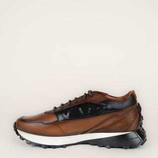 Sneakers Franco Cuadra Ternera Paris Almendra Caballero