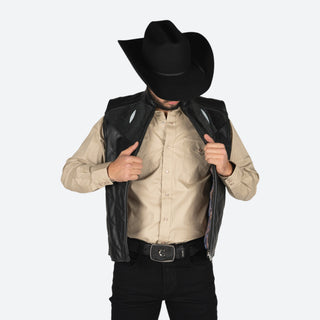 Chaleco Erick Cordova Dylan Mantarraya Negro Caballero