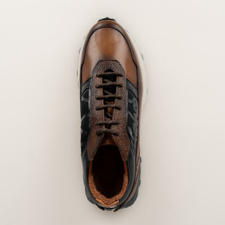 Sneakers Franco Cuadra Ternera Paris Almendra Caballero