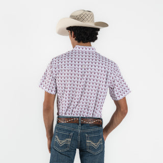 Camisa Denver Estampado Blanco Caballero