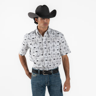 Camisa Panhandle Aztec Caballero