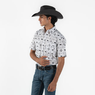 Camisa Panhandle Aztec Caballero