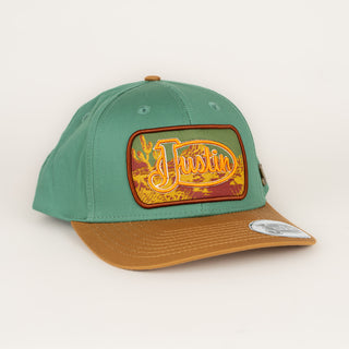 Gorra Justin Verde Camel