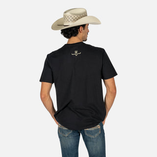Playera Kimes Ranch Lucky B Bull Dogger Black Caballero