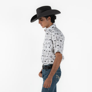 Camisa Panhandle Aztec Caballero