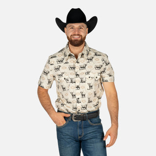 Camisa Rock & Roll Denim Toro Tan Caballero
