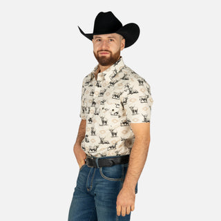 Camisa Rock & Roll Denim Toro Tan Caballero