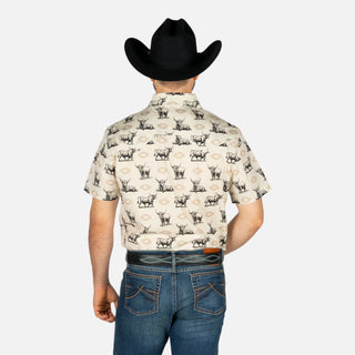 Camisa Rock & Roll Denim Toro Tan Caballero