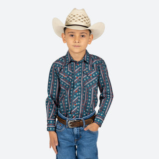 Camisa Rodeo Estampado Niño