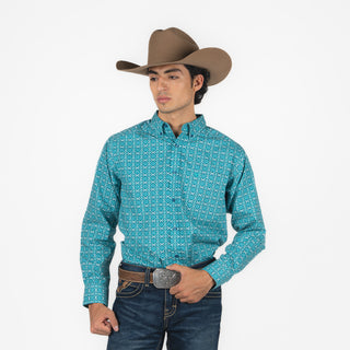 Camisa Ariat Jordy LS Shrt Blue Caballero
