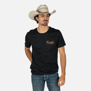 Playera Ariat Cowmooflage Black Caballero