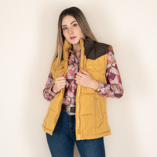 Chaleco Kimes Ranch Wyldfire Vest Mustard Dama