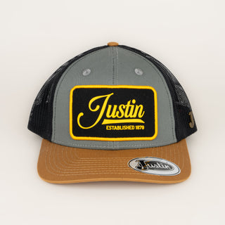 Gorra Justin Gris Camel