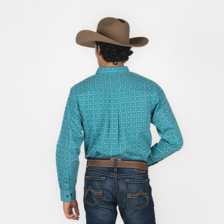 Camisa Ariat Jordy LS Shrt Blue Caballero