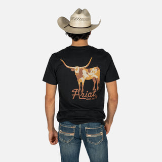 Playera Ariat Cowmooflage Black Caballero