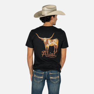Playera Ariat Cowmooflage Black Caballero