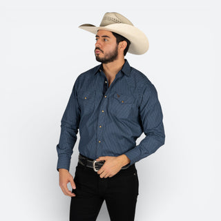 Camisa Golden Rooster Estampado Navy Caballero