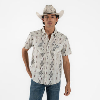 Camisa Panhandle Aztec Natural Caballero