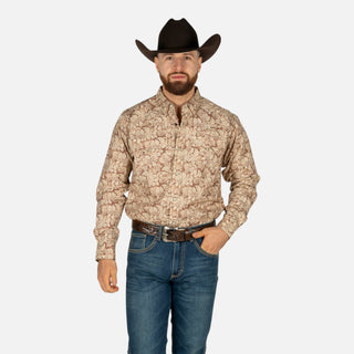 Camisa Ariat Fynn Irish Print Caballero
