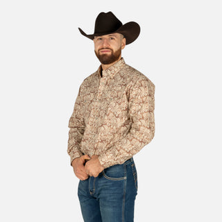 Camisa Ariat Fynn Irish Print Caballero