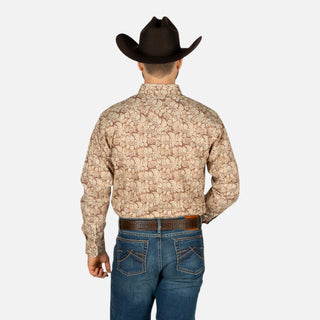 Camisa Ariat Fynn Irish Print Caballero