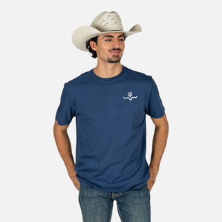 Playera Kimes Ranch Lucky B Statewide Indigo Caballero
