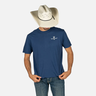 Playera Kimes Ranch Lucky B Statewide Indigo Caballero