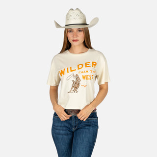 Blusa Kimes Ranch Wilder Than The West Ivory Dama