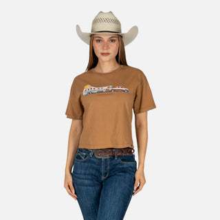 Blusa Kimes Ranch Lucky B Hauler Tabacco Dama