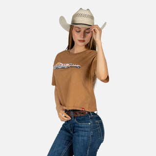 Blusa Kimes Ranch Lucky B Hauler Tabacco Dama