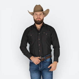 Camisa Rodeo Jackar Negro Caballero
