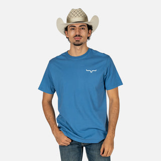 Playera Kimes Ranch Not Our First Mid Blue Caballero