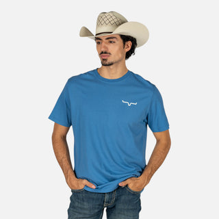 Playera Kimes Ranch Not Our First Mid Blue Caballero