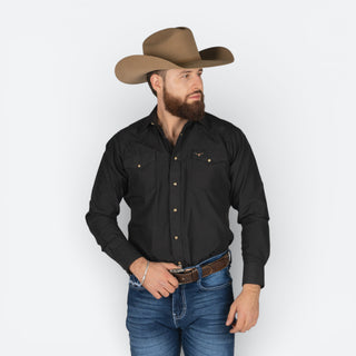 Camisa Rodeo Jackar Negro Caballero