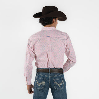 Camisa Ariat Team Primo FTD Red Blue Caballero
