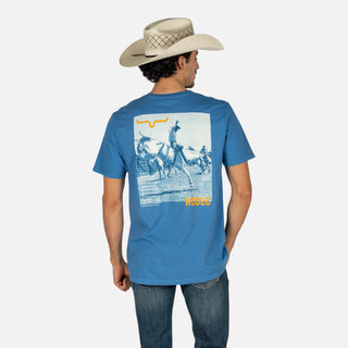 Playera Kimes Ranch Not Our First Mid Blue Caballero