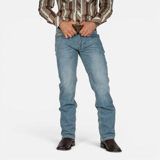 Jeans Rock & Roll Denim Revolver Straight Boot Light Vintage Caballero