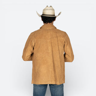 Sobrecamisa Denver Gamuza Ante Kaki Caballero