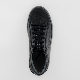 Sneakers Franco Cuadra Mantarraya Ternera Inca Negro Caballero