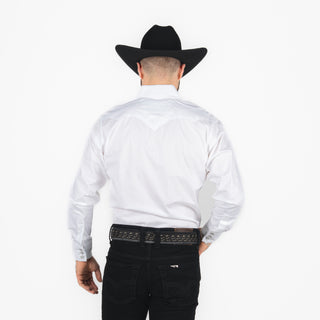 Camisa Rodeo Blanco Liso Caballero