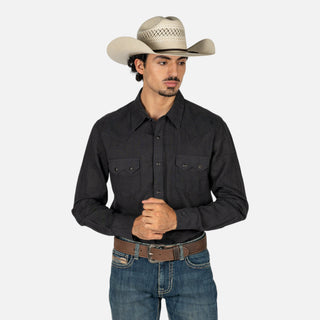 Camisa Rock & Roll Denim Black Caballero